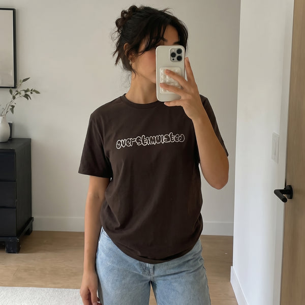 Overstimulated Embroidered T-Shirt